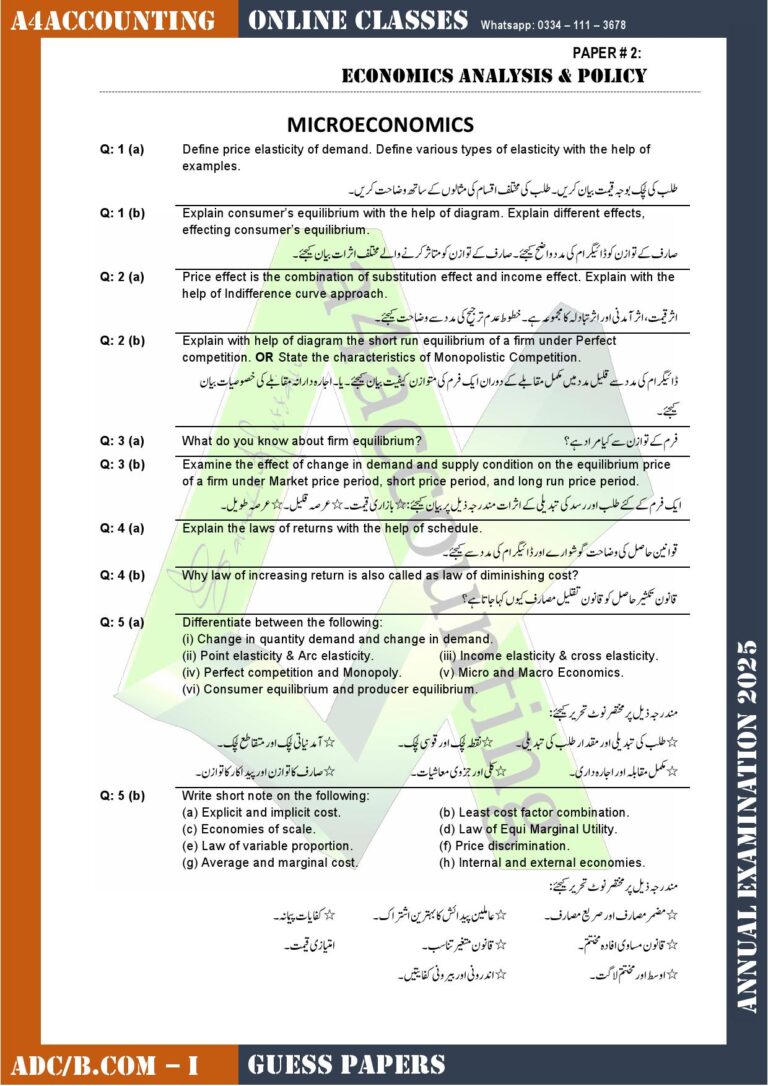 Guess Papers adc part 1 economics0001