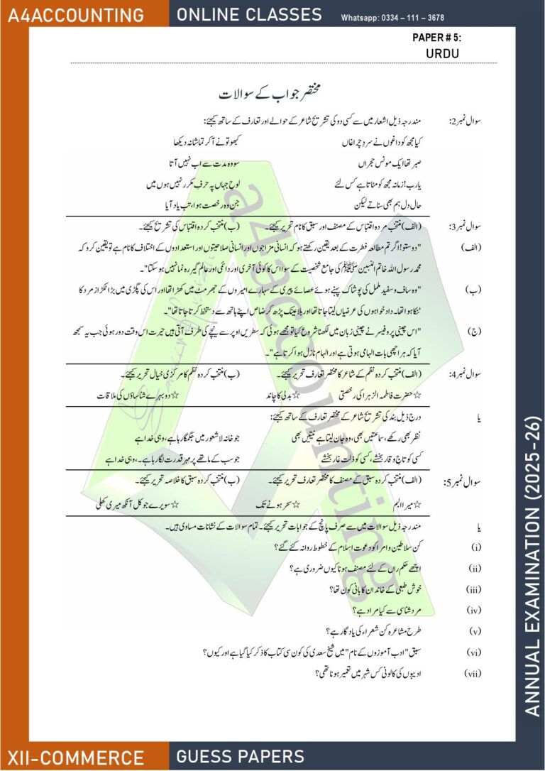 Guess Papers 5. urdu0001